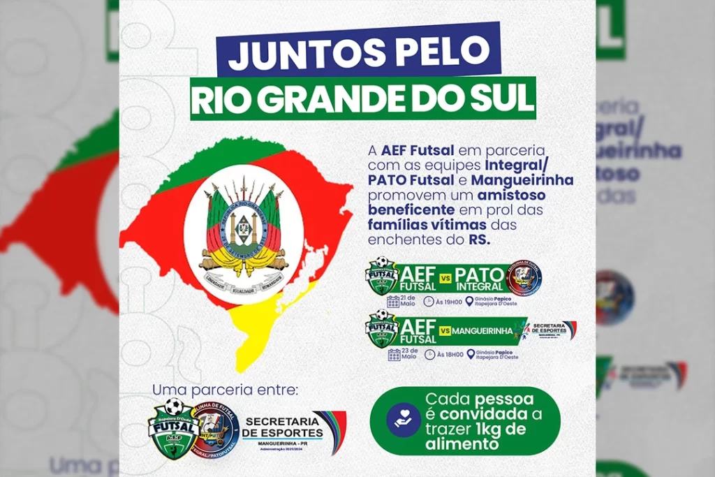 Ações Voluntárias AEF Futsal Rio Grande do Sul